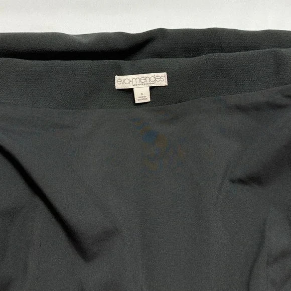 Eva Mendes New York & Company Black Off Shoulder Belted Moto Jacket Size S - Picture 8 of 10